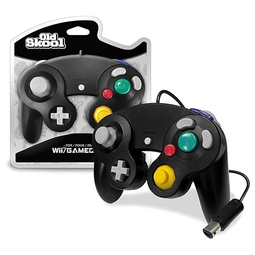 GameCube / Wii Compatible Controller – Black (Old Skool)