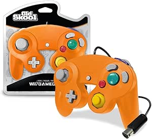 GameCube / Wii Compatible Controller – Orange (Old Skool)