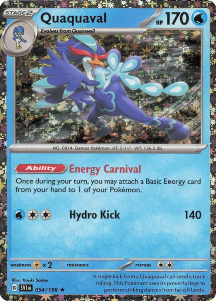 Quaquaval (Sparkle Holo) 054/198 - Holofoil Miscellaneous Cards & Products - Promo
