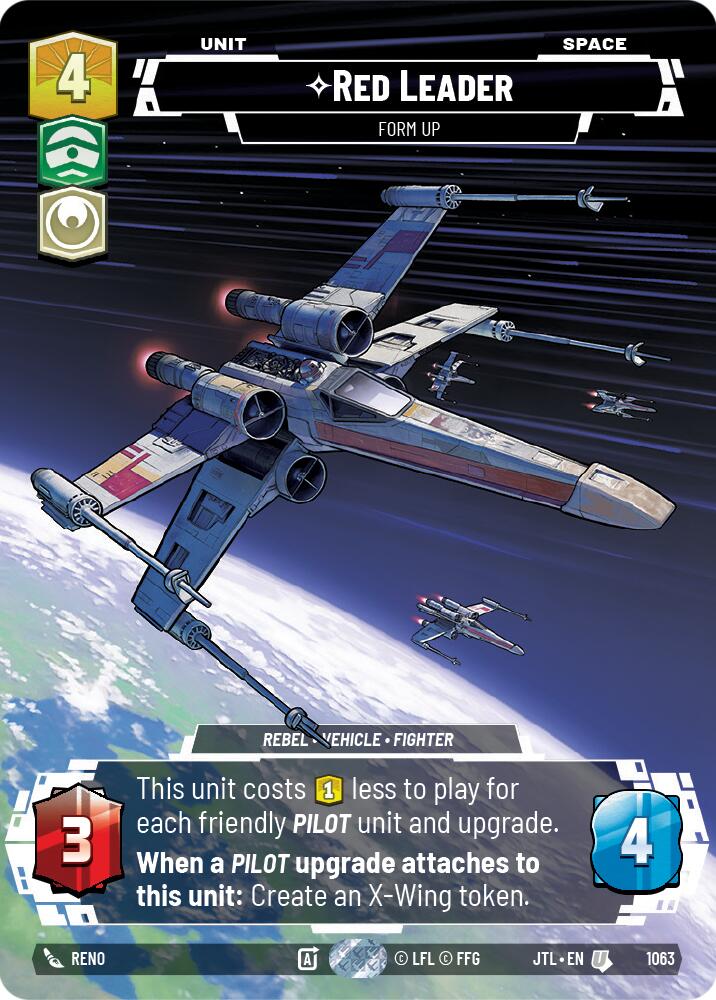 Red Leader - Form Up (1063) (Prestige Foil) (1063) [Jump to Lightspeed]