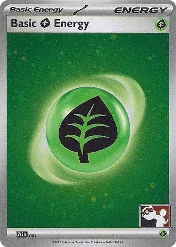 Basic Grass Energy (9) (Cosmo Holo) [Prize Pack Series Six]