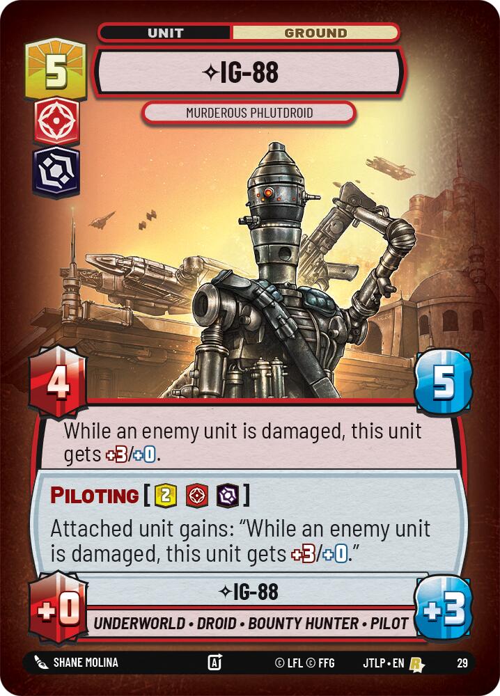 IG-88 - Murderous Phlutdroid (Foil) (29) [Jump to Lightspeed: Weekly Play]