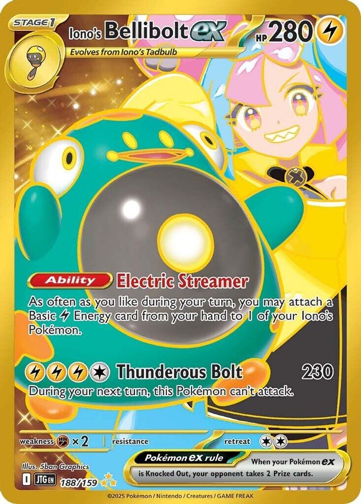 Iono's Bellibolt ex (188/159) [Scarlet & Violet: Journey Together]