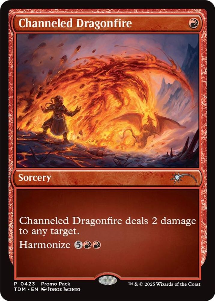 Channeled Dragonfire [Tarkir: Dragonstorm Promos]