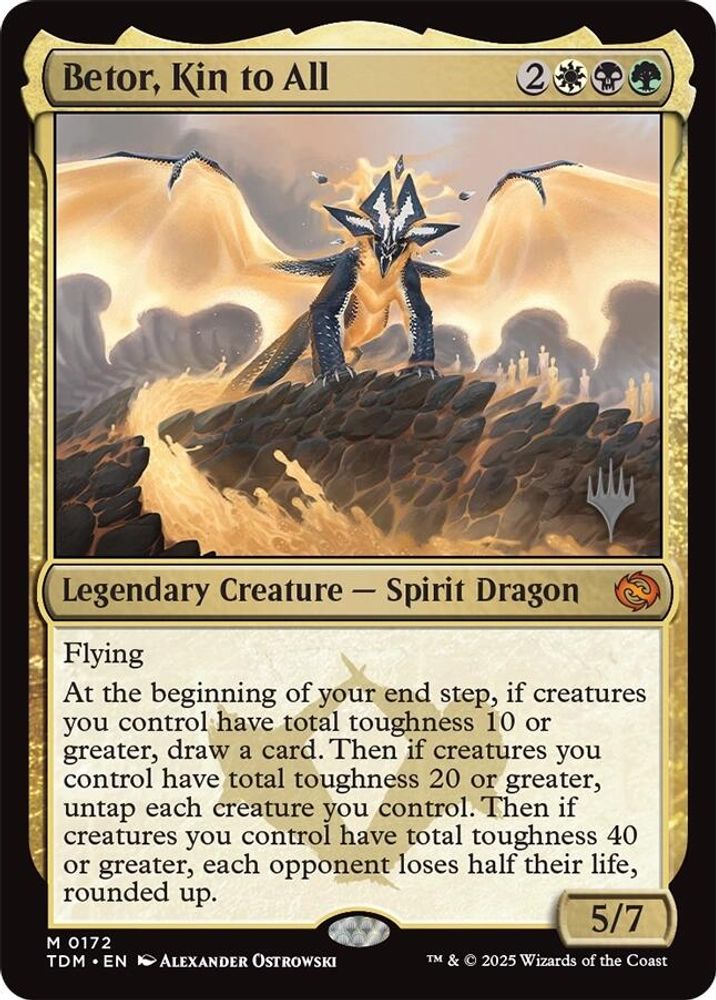 Betor, Kin to All (Promo Pack) [Tarkir: Dragonstorm Promos]
