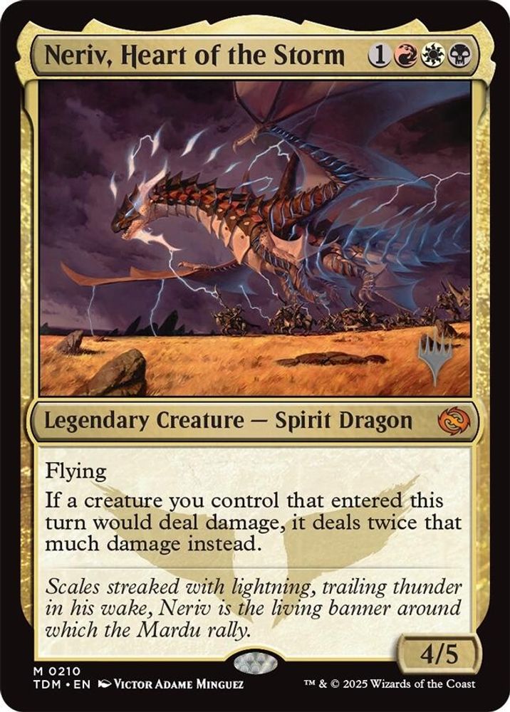 Neriv, Heart of the Storm [Tarkir: Dragonstorm Promos]