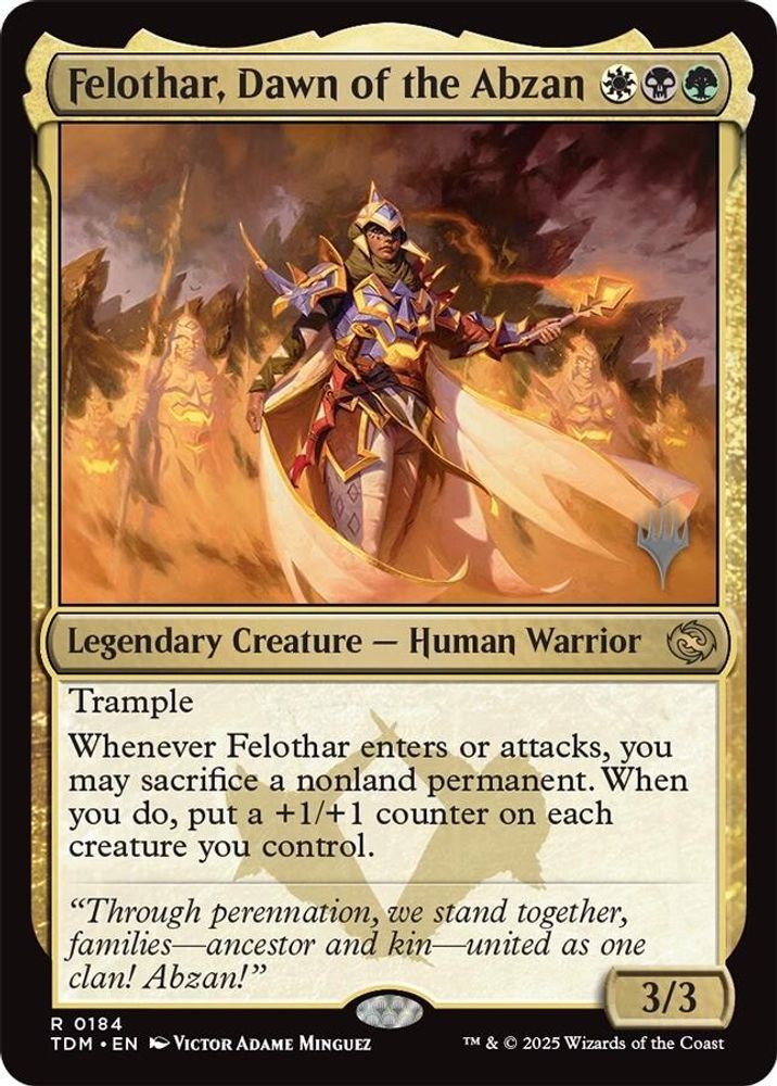 Felothar, Dawn of the Abzan [Tarkir: Dragonstorm Promos]