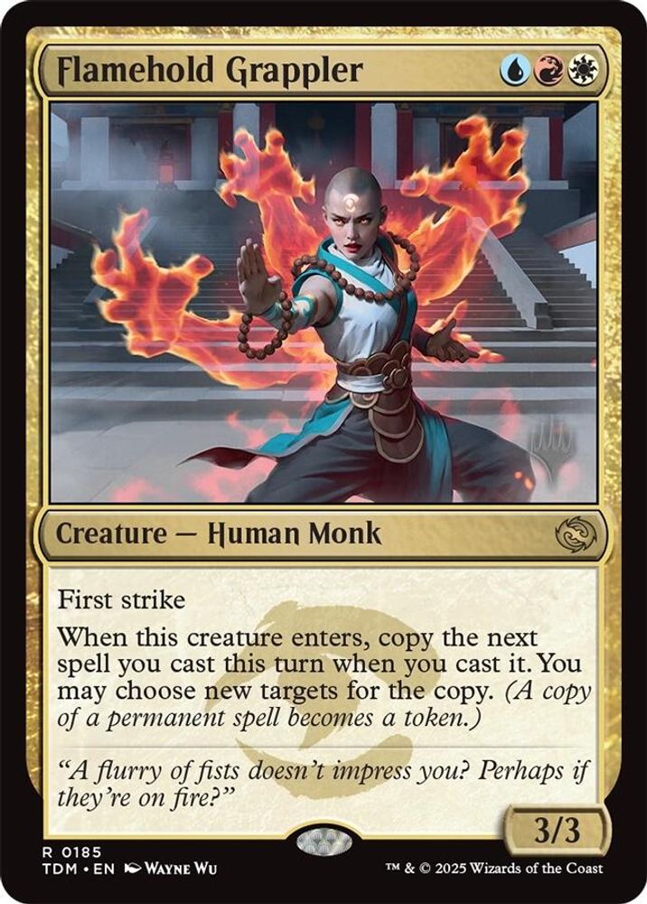 Flamehold Grappler (Promo Pack) [Tarkir: Dragonstorm Promos]