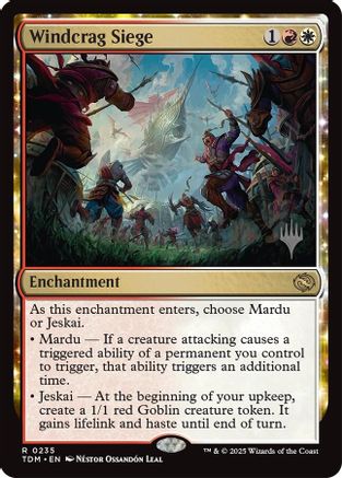 Windcrag Siege (Promo Pack) [Tarkir: Dragonstorm Promos]