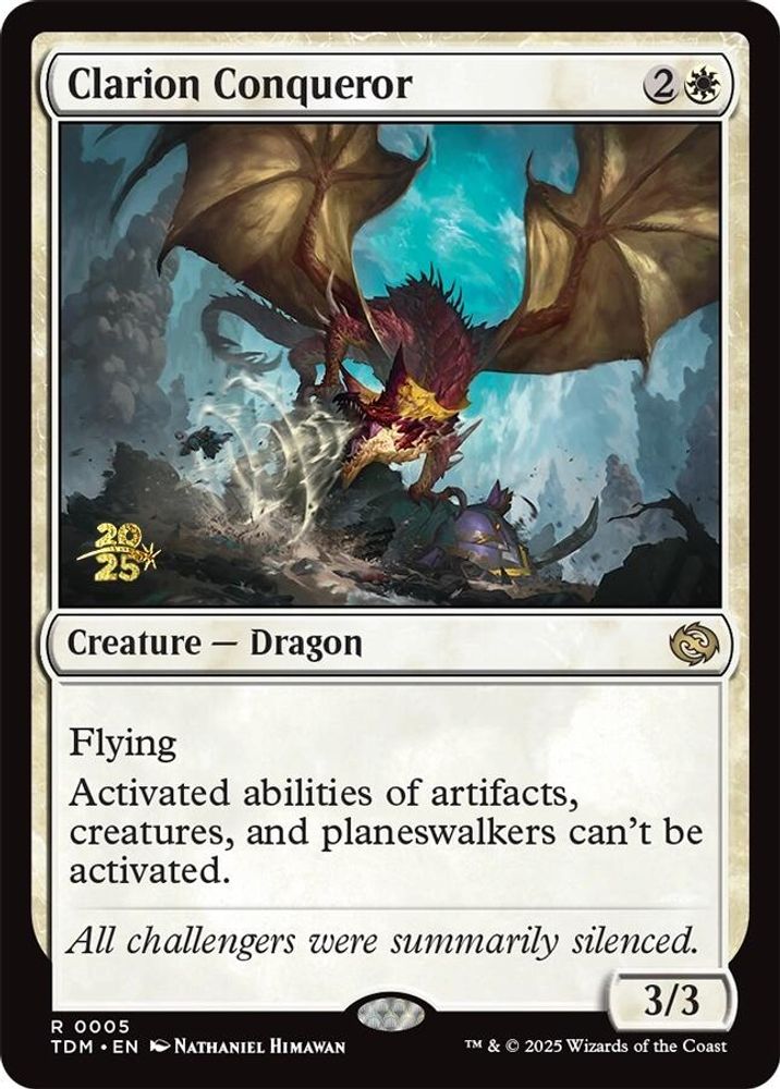 Clarion Conqueror [Tarkir: Dragonstorm Prerelease Promos]