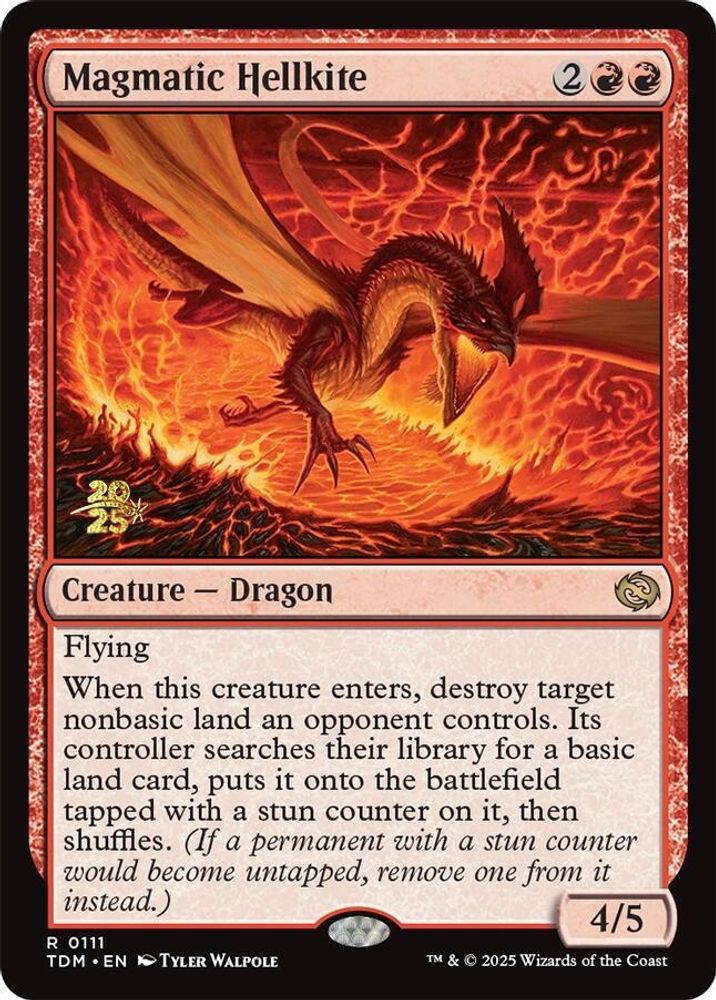 Magmatic Hellkite [Tarkir: Dragonstorm Prerelease Promos]