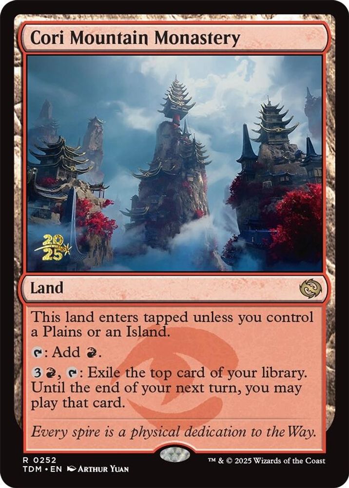 Cori Mountain Monastery [Tarkir: Dragonstorm Prerelease Cards]