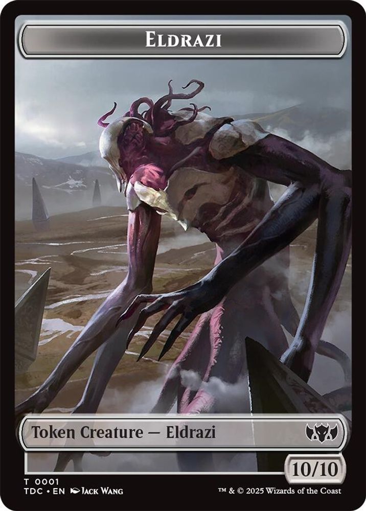 Eldrazi // Citizen Double-Sided Token [Tarkir: Dragonstorm Commander Tokens]