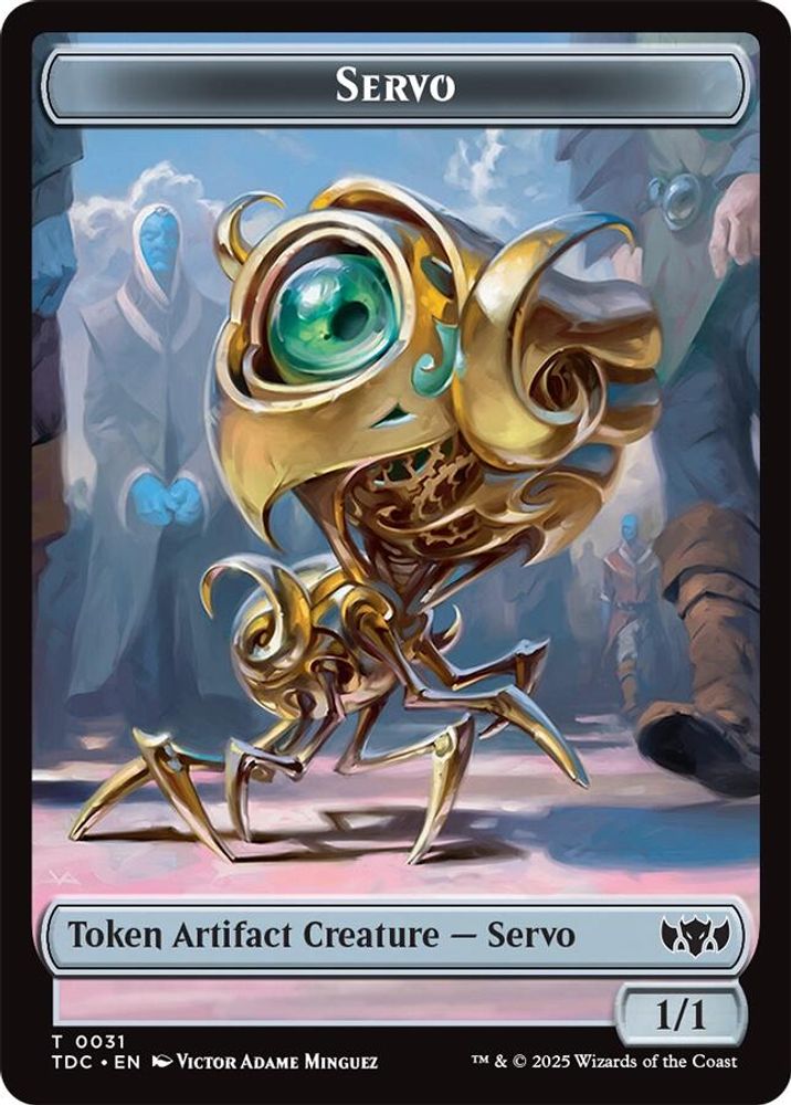 Servo // Warrior Double-Sided Token [Tarkir: Dragonstorm Commander Tokens]