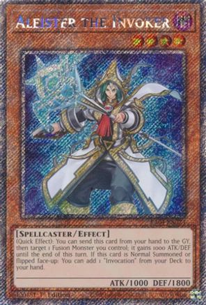 Aleister the Invoker (Alternate Art) [RA04-EN024] Platinum Secret Rare
