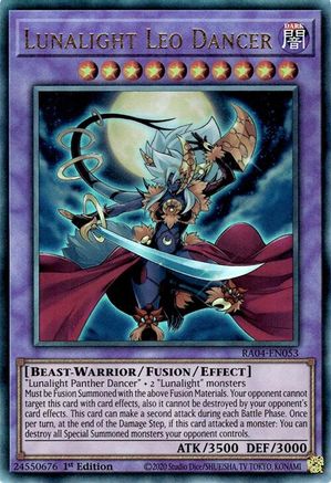 Lunalight Leo Dancer [RA04-EN053] Prismatic Ultimate Rare