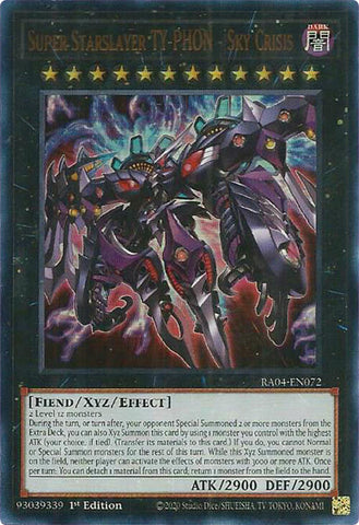 Super Starslayer TY-PHON - Sky Crisis [RA04-EN072] Ultra Rare