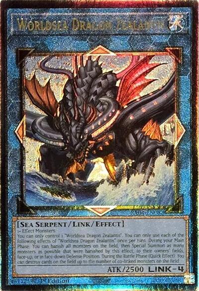 Worldsea Dragon Zealantis [RA04-EN082] Prismatic Ultimate Rare