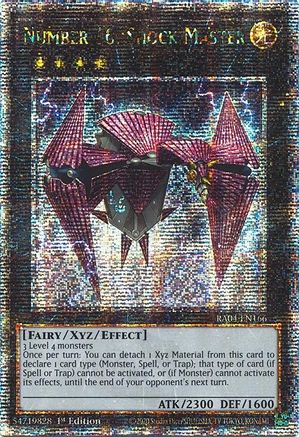 Number 16: Shock Master [RA04-EN166] Quarter Century Secret Rare