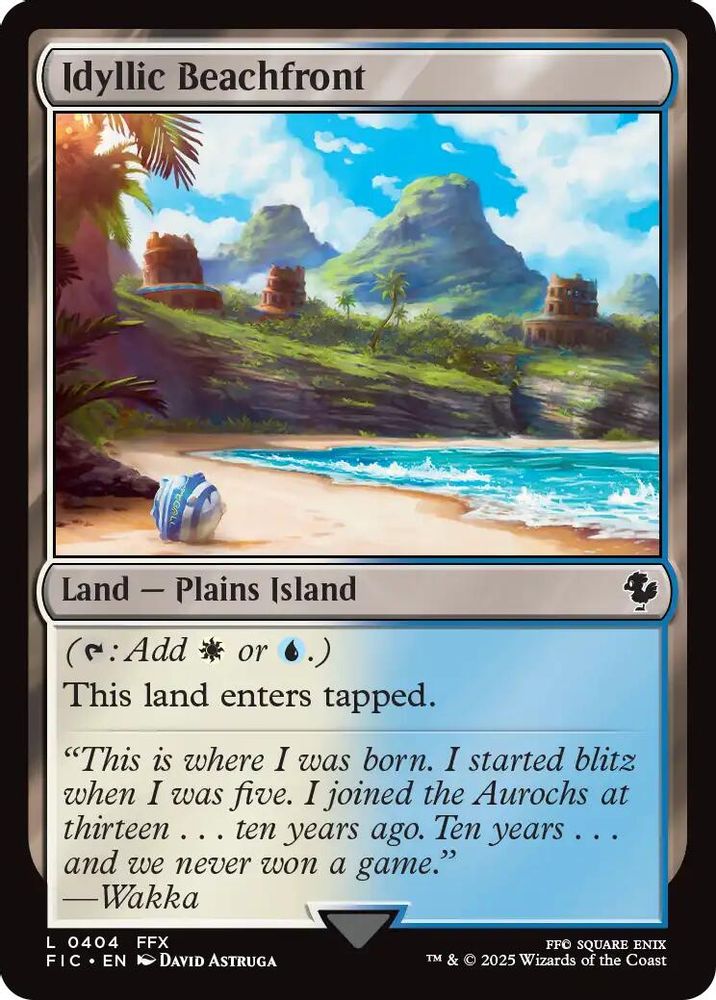 Idyllic Beachfront [FINAL FANTASY Commander]