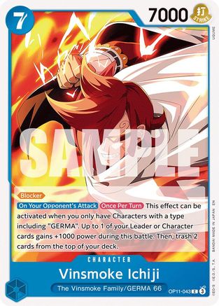 Vinsmoke Ichiji [A Fist of Divine Speed]