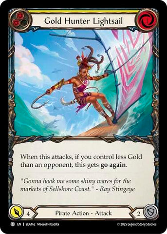 Gold Hunter Lightsail [SEA162] (High Seas)  Rainbow Foil