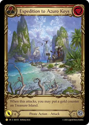 Expedition to Azuro Keys (Treasure) [SEA155] (High Seas)  Cold Foil