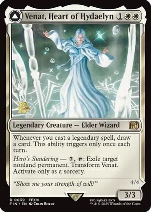 Venat, Heart of Hydaelyn // Hydaelyn, the Mothercrystal [FINAL FANTASY Prerelease Promo]