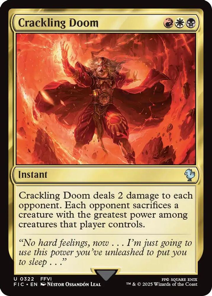 Crackling Doom (Surge Foil) [FINAL FANTASY Commander]