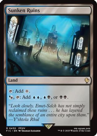 Sunken Ruins (Surge Foil) [FINAL FANTASY Commander]