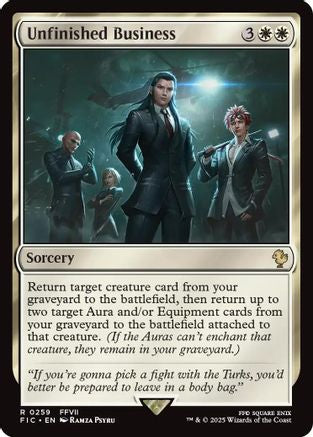 Unfinished Business (Surge Foil) [FINAL FANTASY Commander]