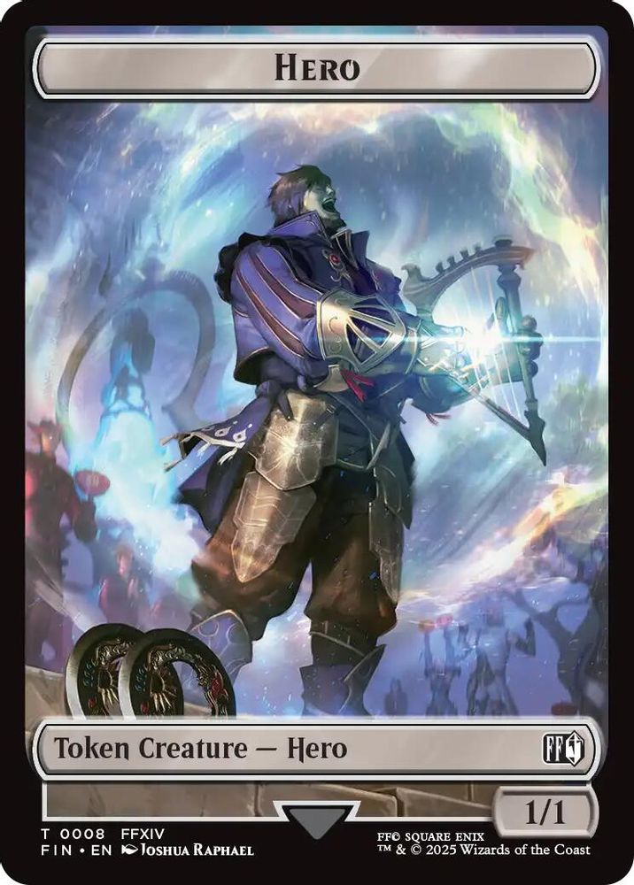 Hero (0008) // Treasure Double-Sided Token [FINAL FANTASY Tokens]