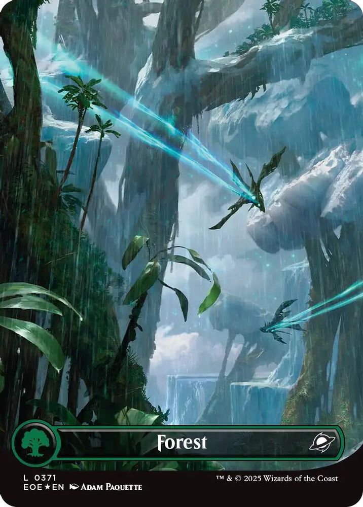 Forest (0371) (Borderless) (Galaxy Foil) [Edge of Eternities]