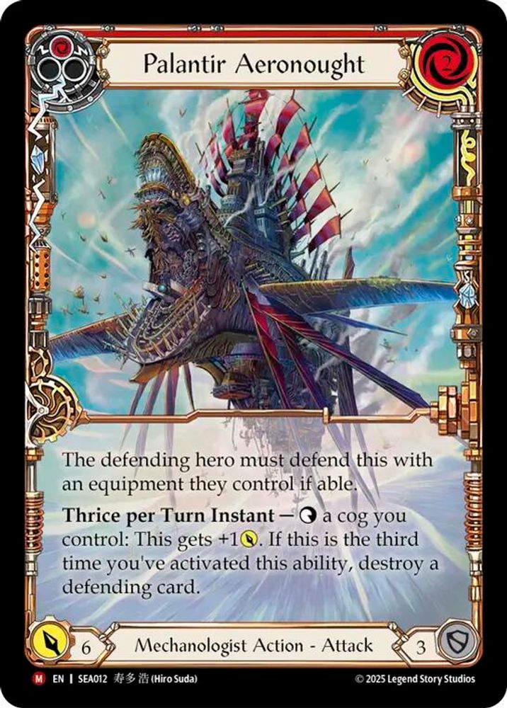 Palantir Aeronought (Extended Art) [SEA012] (High Seas)  Rainbow Foil