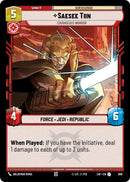 Saesee Tiin - Courageous Warrior (669) (Foil) (669) [Legends of the Force]