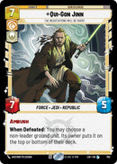 Qui-Gon Jinn - The Negotiations Will Be Short (702) (Foil) (702) [Legends of the Force]