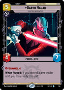 Darth Malak - Covetous Apprentice (736) (Foil) (736) [Legends of the Force]