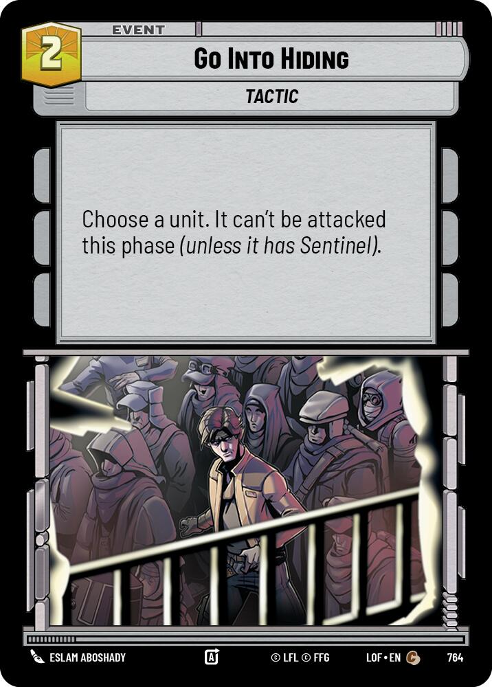Go Into Hiding (764) (Foil) (764) [Legends of the Force]