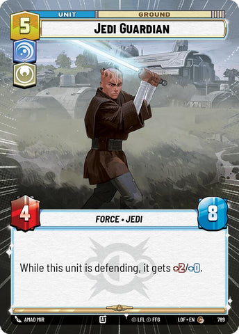 Jedi Guardian (789) (Hyperspace Foil) (789) [Legends of the Force]