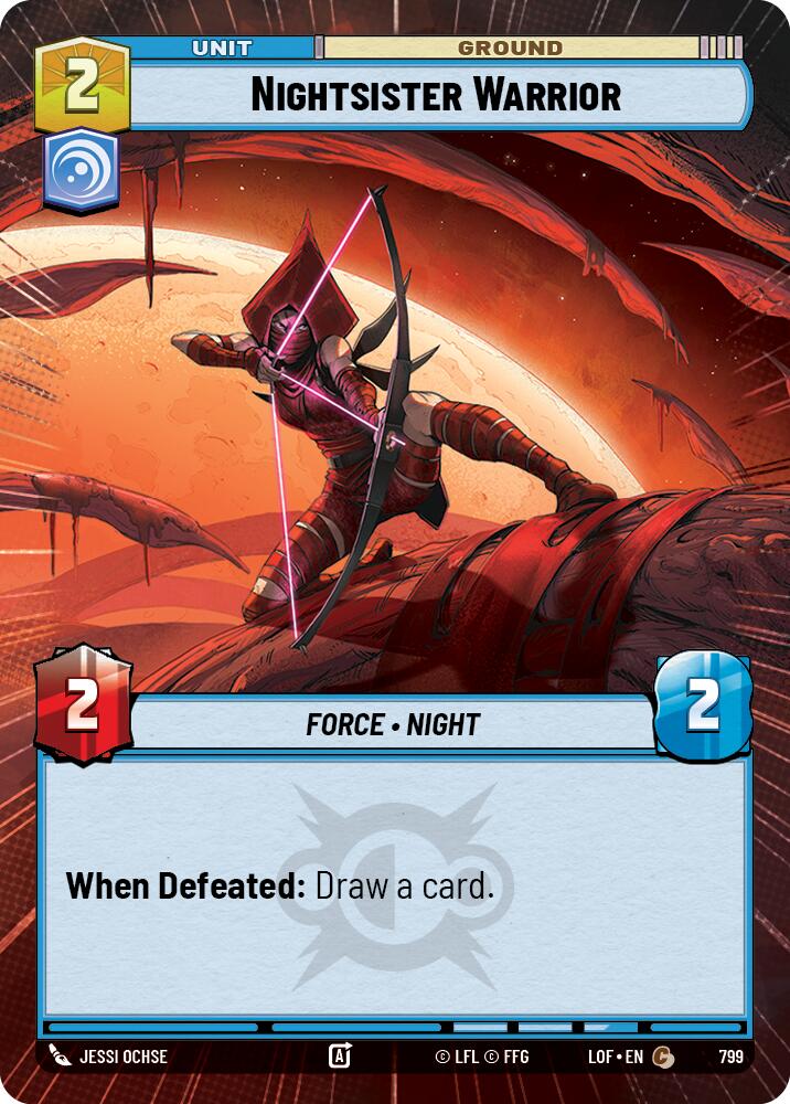 Nightsister Warrior (799) (Hyperspace Foil) (799) [Legends of the Force]
