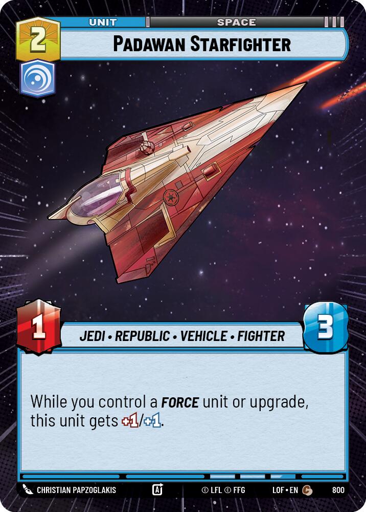 Padawan Starfighter (800) (Hyperspace Foil) (800) [Legends of the Force]