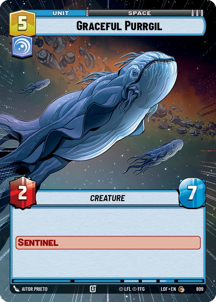 Graceful Purrgil (809) (Hyperspace Foil) (809) [Legends of the Force]