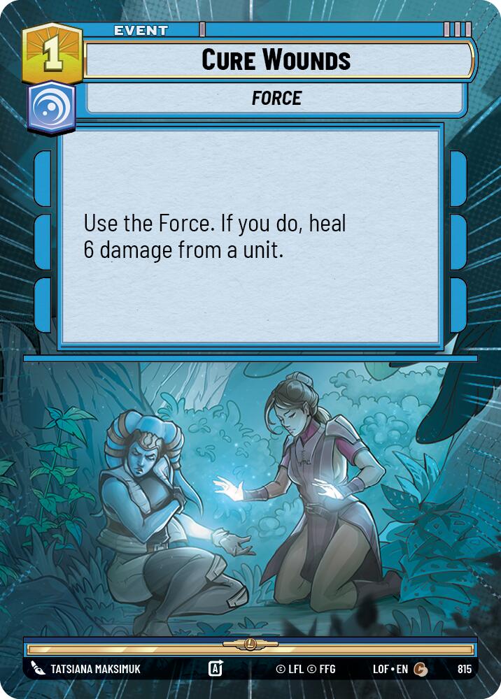 Cure Wounds (815) (Hyperspace Foil) (815) [Legends of the Force]