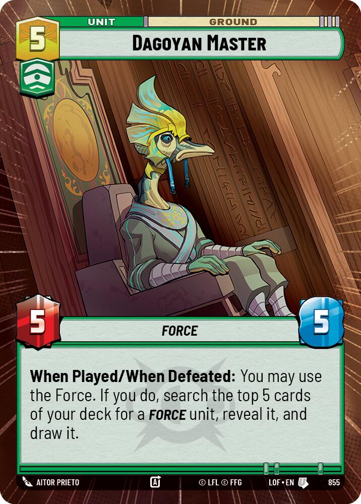 Dagoyan Master (855) (Hyperspace Foil) (855) [Legends of the Force]