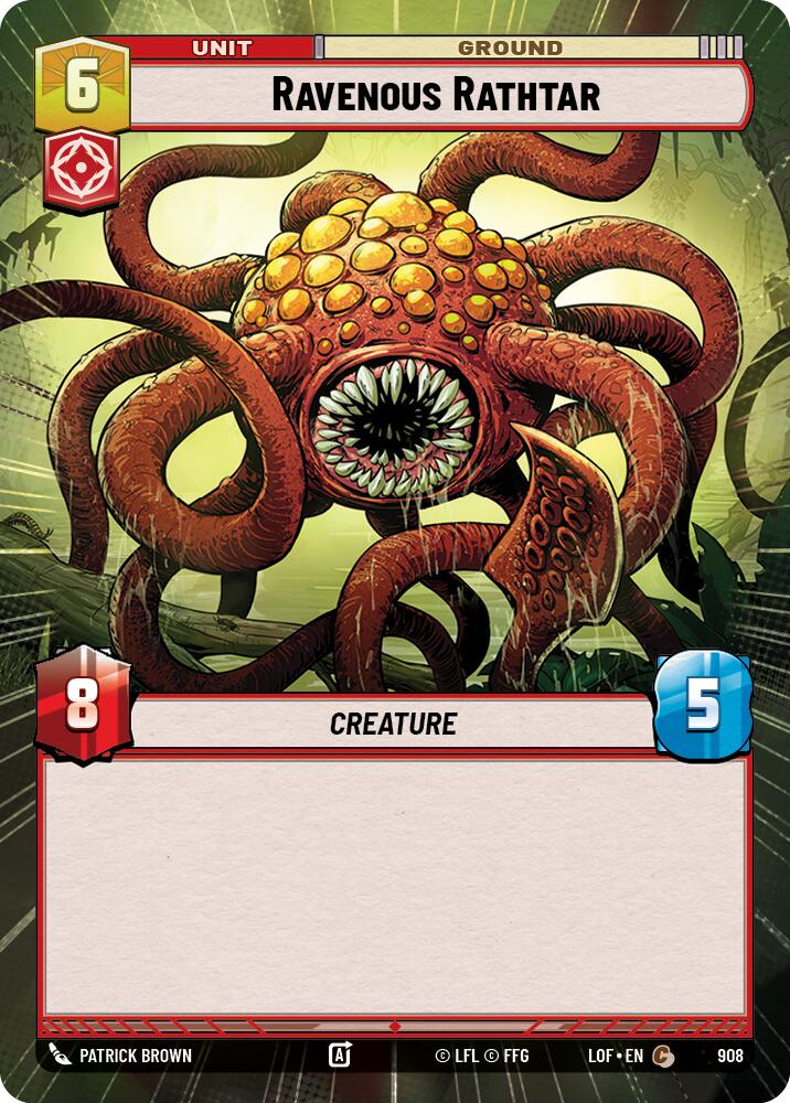 Ravenous Rathtar (908) (Hyperspace Foil) (908) [Legends of the Force]