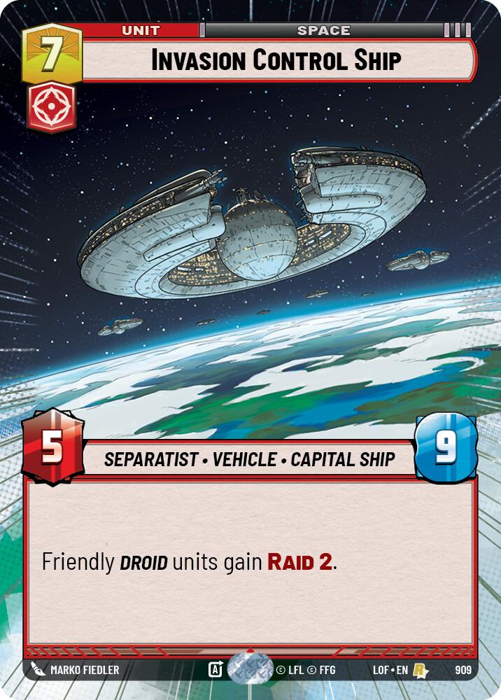 Invasion Control Ship (909) (Hyperspace Foil) (909) [Legends of the Force]
