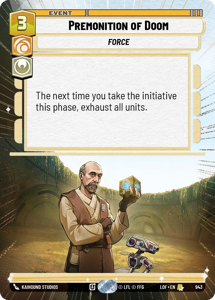 Premonition of Doom (943) (Hyperspace Foil) (943) [Legends of the Force]