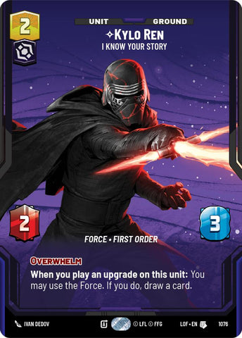 Kylo Ren - I Know Your Story (1076) (Prestige Foil) (1076) [Legends of the Force]