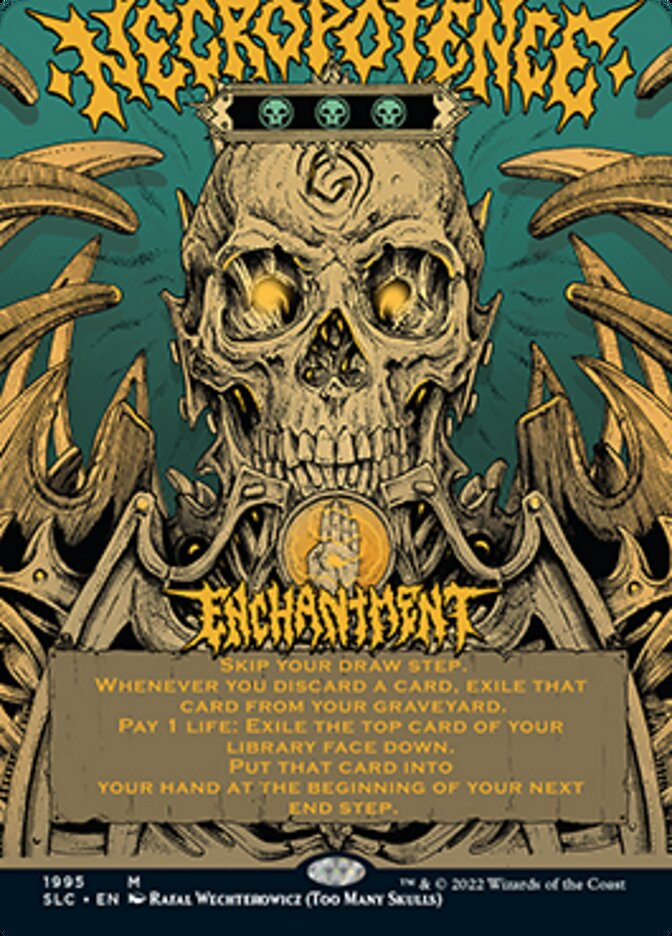 Necropotence (Borderless Alternate Art) [Secret Lair Countdown Kit]