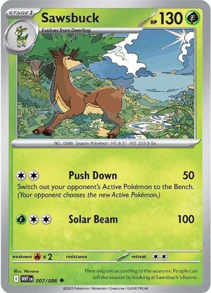 Sawsbuck (007/086) [Scarlet & Violet: White Flare]